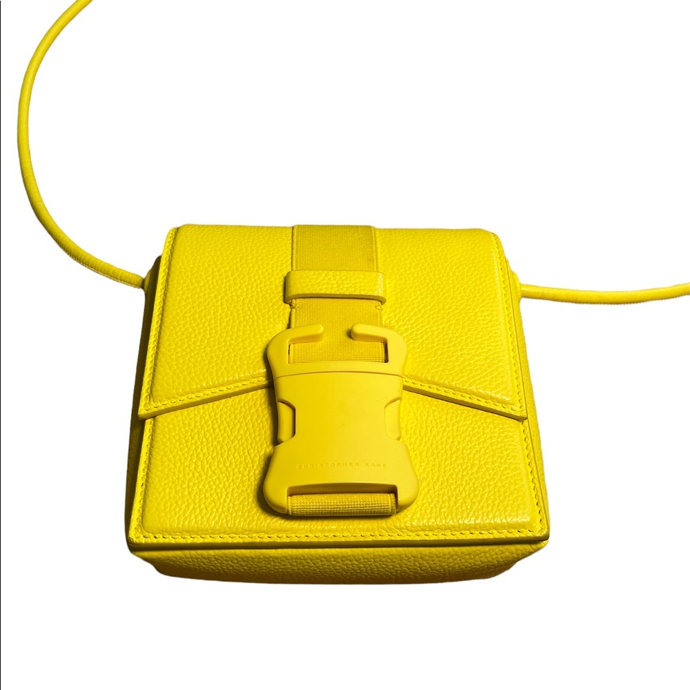 *SOLD* - Christopher Kane yellow leather crossbody bag